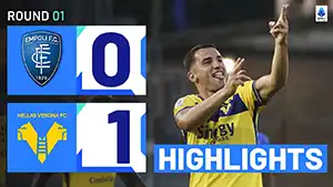 Gol Federico Bonazzoli 75 Minuta Wynik: 0-1 Empoli vs Verona 0-1