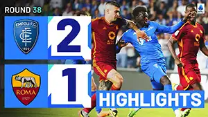 Empoli vs Roma highlights match watch