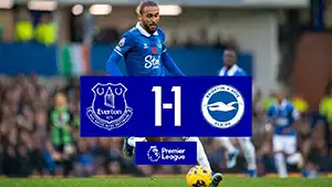 Gol Ashley Young 84 Minuta Wynik: 1-1 Everton vs Brighton 1-1