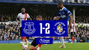 Tor Dominic Calvert-Lewin 41 Minute Stand: 1-2 Everton vs Luton Town 1-2