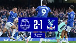 Everton vs Crystal Palace reseña en vídeo del partido ver