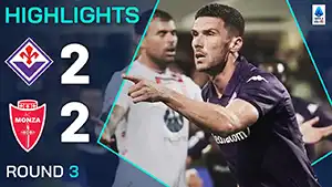 Fiorentina vs Monza highlights match watch