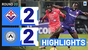 Fiorentina vs Udinese highlights della match regarder