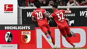 Freiburg vs Augsburg reseña en vídeo del partido ver