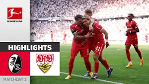 Gol Lukas Kübler 61 Minuta Wynik: 3-1 Freiburg vs Stuttgart 3-1