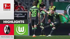 Фрайбург vs Вольфсбург видео обзор матчу смотреть