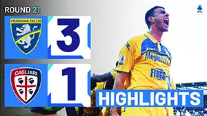 Frosinone vs Cagliari highlights della partita guardare