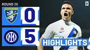 Frosinone vs Inter highlights match watch