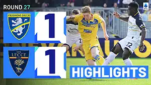 Frosinone vs Lecce highlights match watch