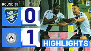 Frosinone vs Udinese highlights della partita guardare