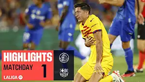 Getafe vs Barcelona highlights della match regarder