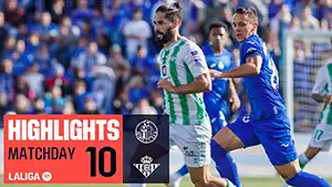 Getafe vs Betis reseña en vídeo del partido ver