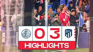 Getafe vs Atletico Madrid highlights della match regarder