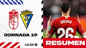 Granada FC vs Cadiz reseña en vídeo del partido ver