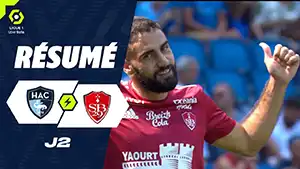 Havre vs Brest reseña en vídeo del partido ver