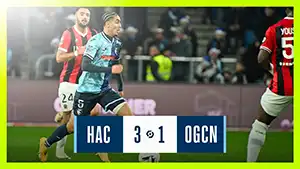 Gol Tom Louchet 90+1 Minuta Wynik: 3-1 Havre vs Nice 3-1