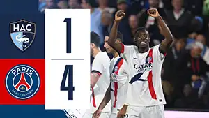 Gol Randal Kolo Muani 90 Minuto Punto: 1-4 Havre vs Paris SG 1-4