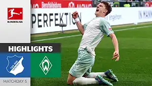 Hoffenheim vs Werder highlights spiel ansehen