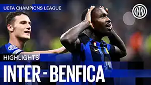 Inter vs Benfica highlights della match regarder