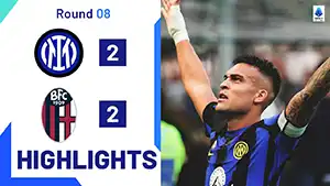 Inter vs Bologna highlights match watch