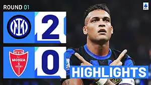 Gol Lautaro Martínez 76 Minuto Puntaje: 2-0 Inter vs Monza 2-0