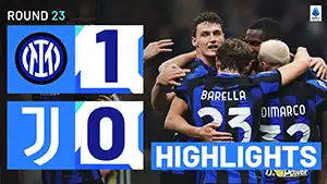 Inter vs Juventus reseña en vídeo del partido ver