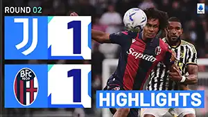 Juventus vs Bologna reseña en vídeo del partido ver