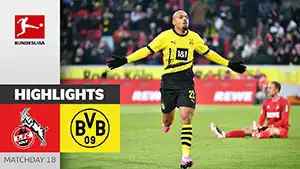 Gol Donyell Malen 12 Minuto Puntaje: 0-1 Köln vs Borussia Dortmund 0-4