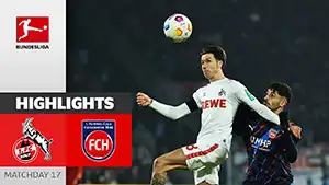 Goal Adrian Beck 55 Minute Score: 1-1 Köln vs Heidenheim 1-1