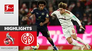 Köln vs Mainz reseña en vídeo del partido ver