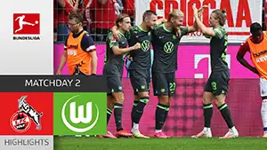 Gol Gian-Luca Waldschmidt 55 Minuta Wynik: 1-0 Köln vs Wolfsburg 1-2