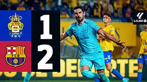 Las Palmas vs Barcelona highlights match watch