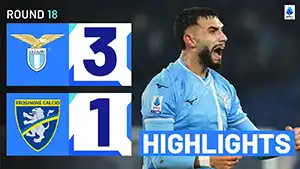 Lazio vs Frosinone highlights della partita guardare