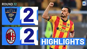 Lecce vs AC Milan highlights spiel ansehen