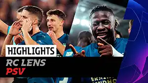 Lens vs PSV highlights della partita guardare