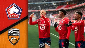 Tor Jonathan David 37 Minute Stand: 1-0 Lille vs Lorient 3-0