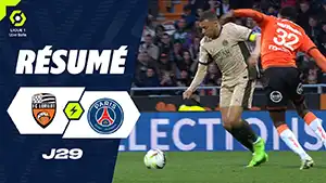 Lorient vs Paris SG reseña en vídeo del partido ver