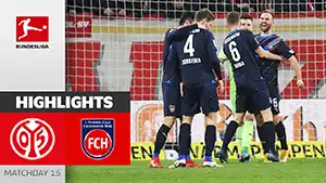 Mainz vs Heidenheim reseña en vídeo del partido ver