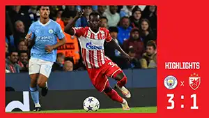 Tor Osman Bukari 45 Minute Stand: 0-1 Manchester City vs Crvena Zvezda 3-1