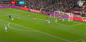 Goal Erling Haaland 49 Minute Score: 0-2 Manchester United vs Manchester City 0-3