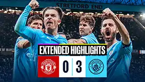 Manchester United vs Manchester City reseña en vídeo del partido ver