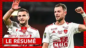 Gol Jérémy Le Douaron 75 Minuta Wynik: 0-1 Metz vs Brest 0-1