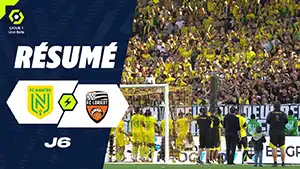 Gol Eli Kroupi 6 Minuta Wynik: 0-1 Nantes vs Lorient 5-3