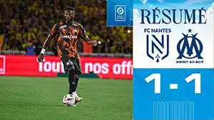 Gol Ismaïla Sarr 4 Minuta Wynik: 0-1 Nantes vs Marseille 1-1