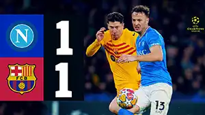 Napoli vs Barcelona wideorelacja z meczu oglądać