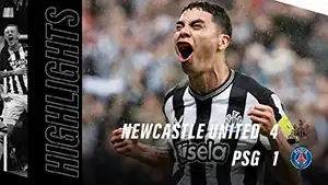 Newcastle Utd vs Paris SG reseña en vídeo del partido ver