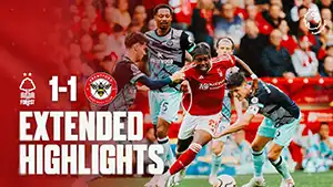 Gol Christian Nørgaard 58 Minuto Puntaje: 0-1 Nottingham Forest vs Brentford 1-1