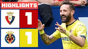 Gol Jose Morales 57 Minuto Puntaje: 1-1 Osasuna vs Villarreal 1-1