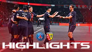 Paris SG vs Lens reseña en vídeo del partido ver