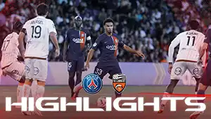 Paris SG vs Lorient highlights della partita guardare